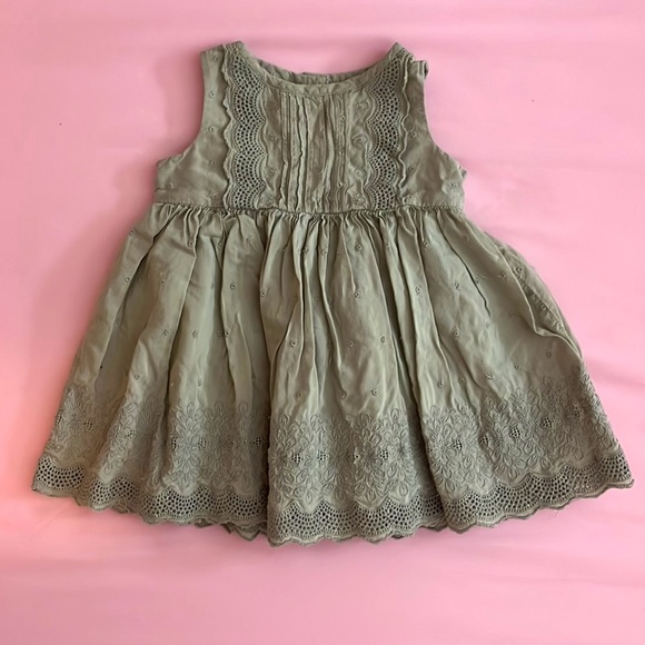 INFANT GIRL SLEEVELESS DRESS : SIZE 3-6 MONTHS - Picture 1 of 3